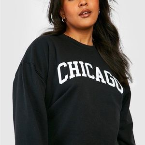 Black Chicago Sweatshirt | Size M